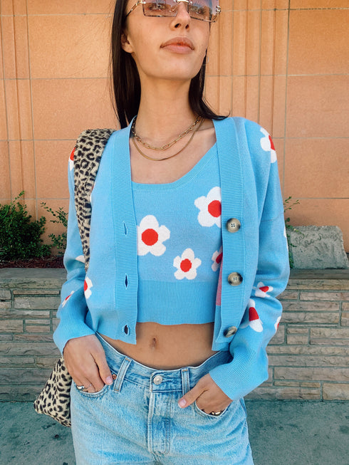 80's Baby Tank// Blue *RESTOCKED*